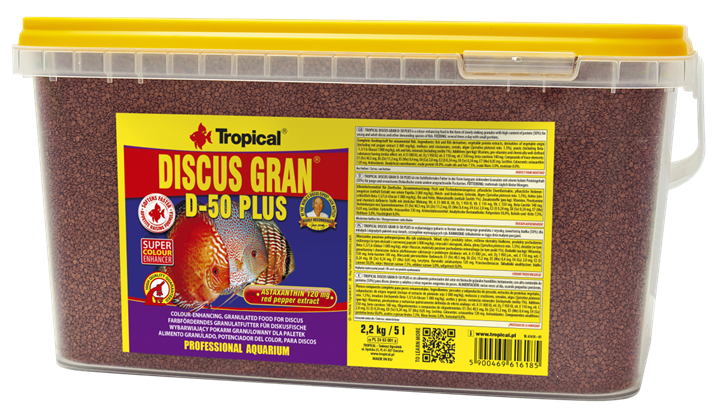 Tropical Discus Gran D-50 Plus 5Lt/2,2Kg