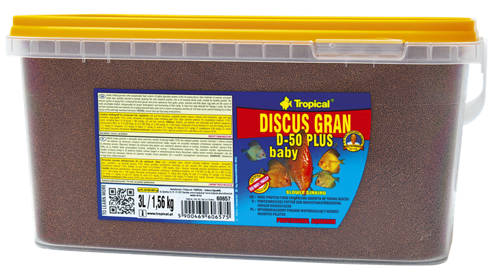 Tropical Discus Gran D-50 Plus Baby 3Lt/1,56Kg