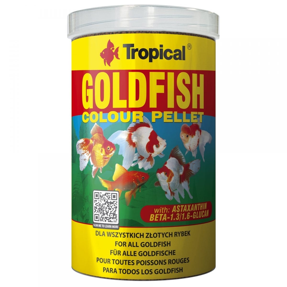 Tropical Goldfish Colour Pellet 250ml/90Gr