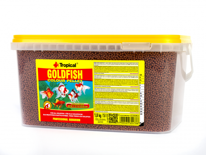 Tropical Goldfish Colour Pellet 5Lt/1,8Kg