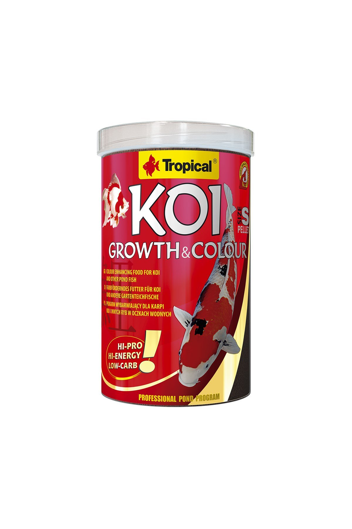 Tropical Koi Growth&Colour Pellet Size S 1000ml/320Gr