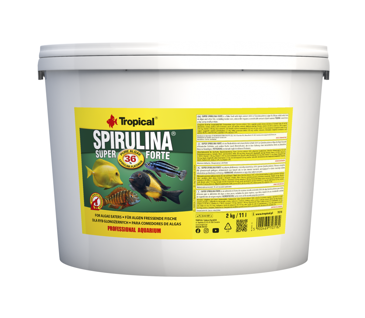 Tropical Super Spirulina Forte 11Lt/2Kg
