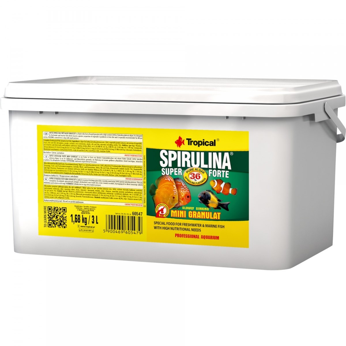 Tropical Super Spirulina Forte Mini Gran 3Lt/1,68Kg