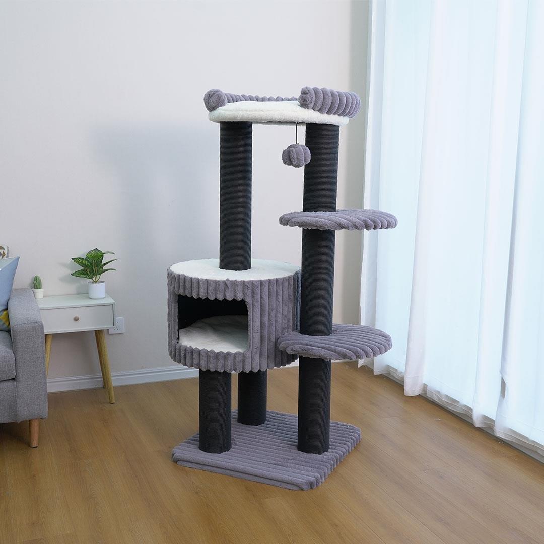 Zampa Mercury Kedi Tırmalama Ağacı 68X68X158 cm - Kedi Tırmalamaları