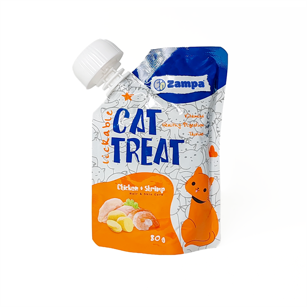 Zampa Puding Kedi Ödülü - Tavuk Etli & Karidesli - 80g