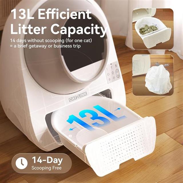 CATLINK Yapay Zekâlı Otomatik Kedi Tuvaleti - Scooper