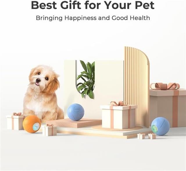 Cheerble Şarjlı Akıllı İneraktif Köpek Oyun Topu Turuncu Small 5.5 cm