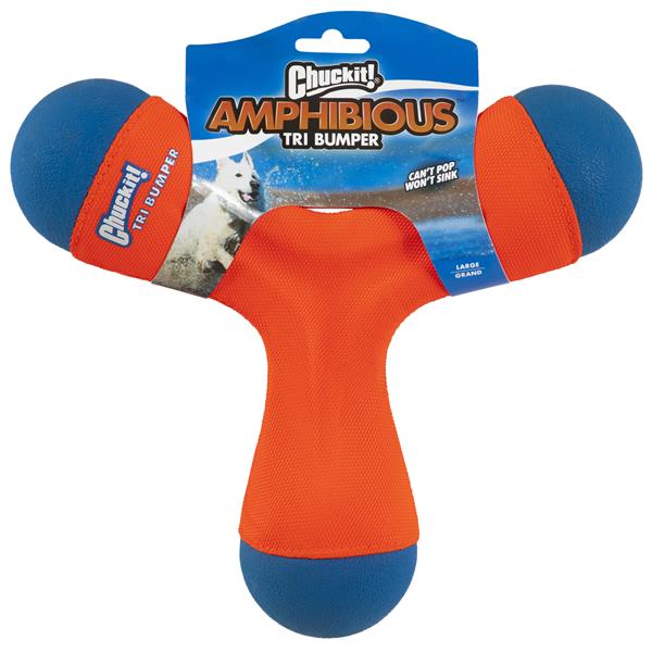 Chuckit! Tri-Bumper Suda Batmayan 3 Kollu Köpek Oyuncağı (Büyük Boy) - Oyun Topları ve Frizbiler