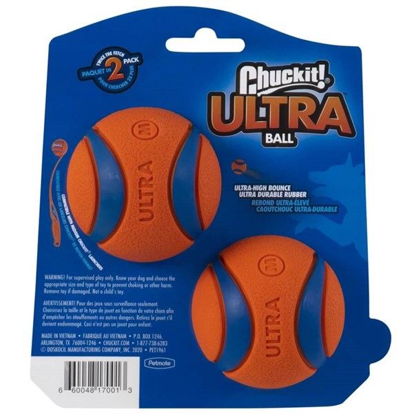 Chuckit! Ultra Ball 2'li Köpek Oyun Topu (Orta Boy)