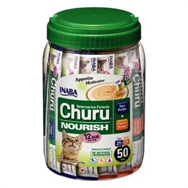 Ciao Churu Cream Tuna ve Tavuklu Besleyici Kedi Ödül Kreması 50 x 14 Gr - Kedi Ödülleri