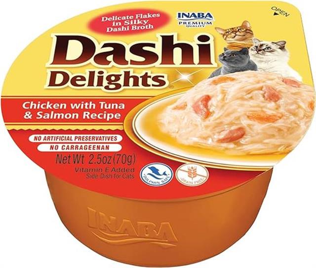 Ciao Dashi Delights Tavuk & Ton ve Somon Balıklı Kedi Çorbası 70 Gr