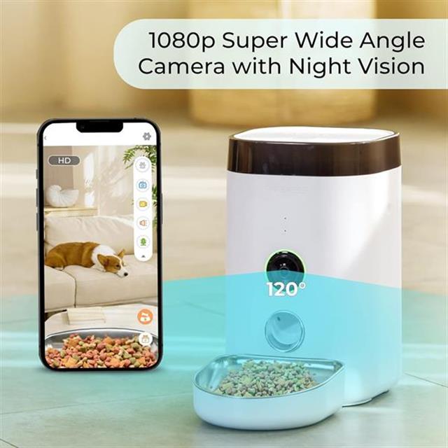 Dogness F10A Akıllı Otomatik Mama Kabı – Kamera Kontrollü (3,6 Litre)