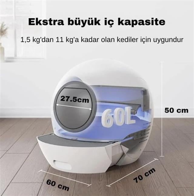 ELS Pet Otomatik Smart Pro Akıllı Kedi Tuvaleti - Otomatik Kedi Tuvaletleri