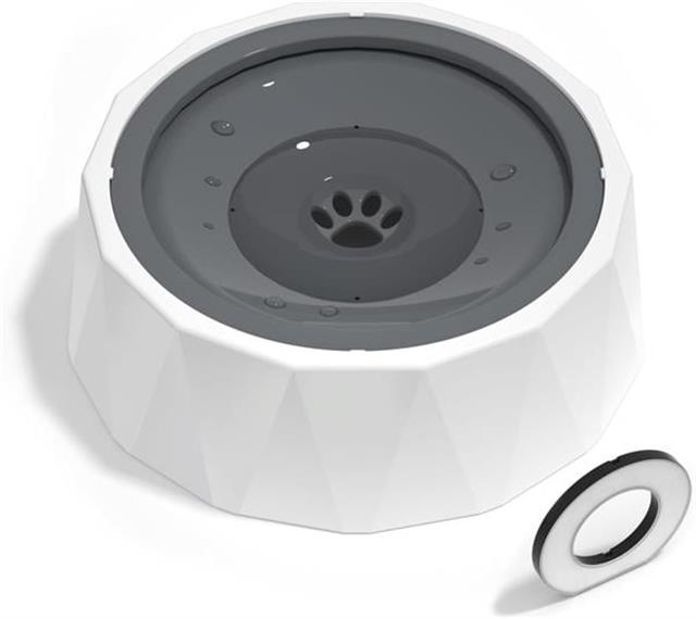 ELS Pet Sıçrama Önleyici Kedi&Köpek Diamond Su Kabı, 1L