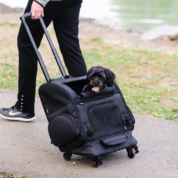 Gen7Pets Travel Roller Tekerlekli Taşıma Çantası (Siyah) - Taşıma Çantaları