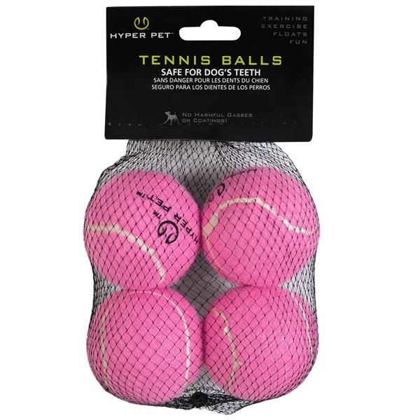 Hyper Pet 4'lü Pembe Tenis Topu (Orta Boy) - Oyun Topları ve Frizbiler