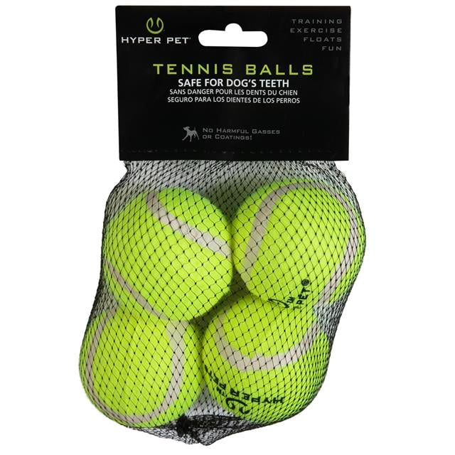 Hyper Pet 4'lü Yeşil Tenis Topu (Orta Boy) - Oyun Topları ve Frizbiler