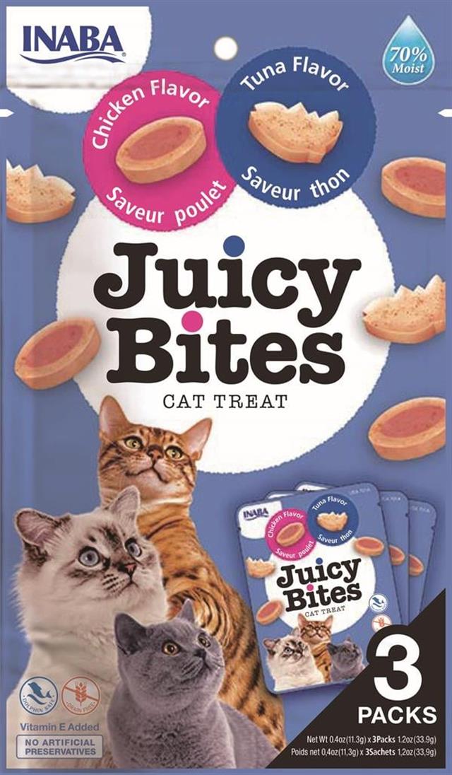 Inaba Ciao Juicy Bites Tavuklu ve Tuna Balıklı Kedi Ödül Maması