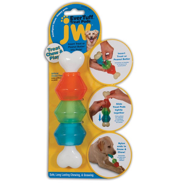 JW Treat Pod Ödüllü Köpek Kemiği (Küçük Boy) - İnteraktif Oyuncaklar
