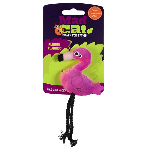 Mad Cat Flingin Flamingo Kedi Otlu ve Matatabili Kedi Oyuncağı - Kumaş ve Peluş Oyuncaklar