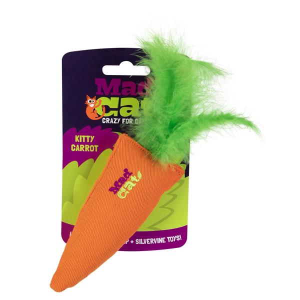 Mad Cat Kitty Carrot Kedi Otlu ve Matatabili Kedi Oyuncağı - Kumaş ve Peluş Oyuncaklar