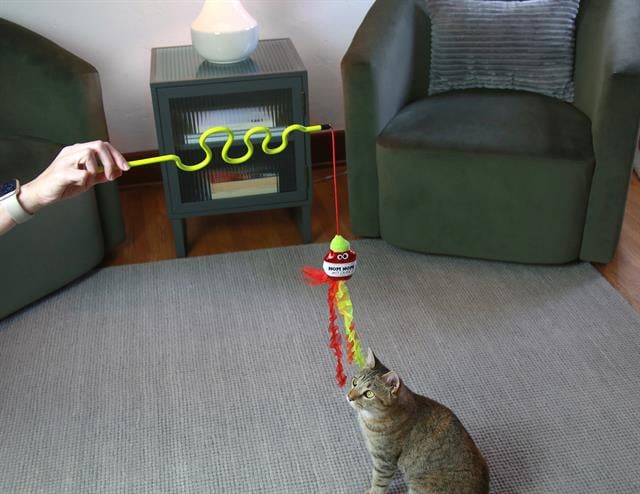 Mad Cat Nom Nom Kedi Otlu ve Matatabili Oyuncaklı Kedi Oltası  - Oltalar