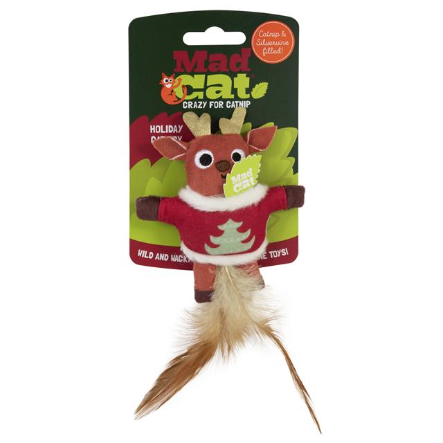 Mad Cat Reindeer Matatabili Kedi Oyuncağı - Kumaş ve Peluş Oyuncaklar