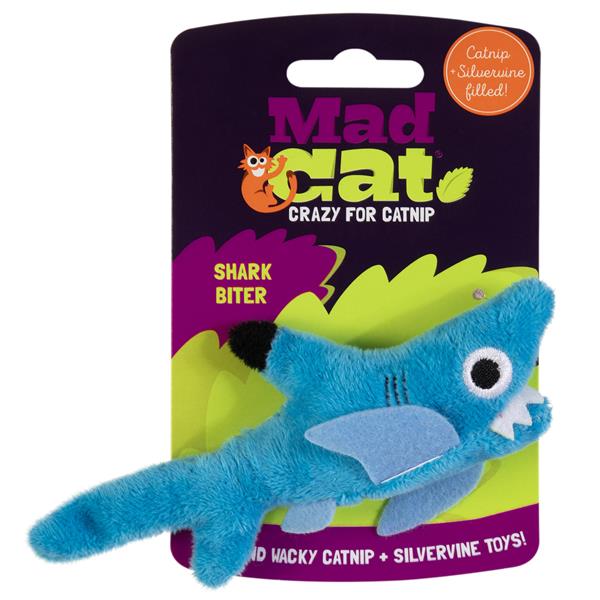 Mad Cat Shark Biter Kedi Otlu ve Matatabili Kedi Oyuncağı  - Kumaş ve Peluş Oyuncaklar