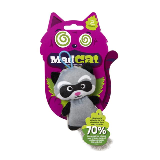 Mad Cat Slingshot Raccoon Matatabili Kedi Oyuncağı - Kumaş ve Peluş Oyuncaklar