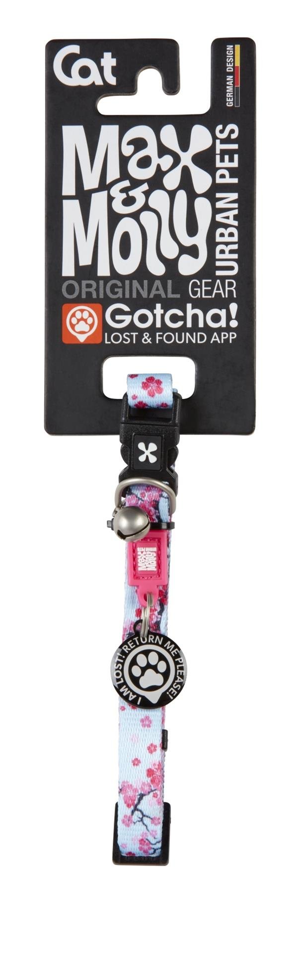 Max & Molly Smart ID Cherry Bloom Kedi Boyun Tasması - Boyun Tasması
