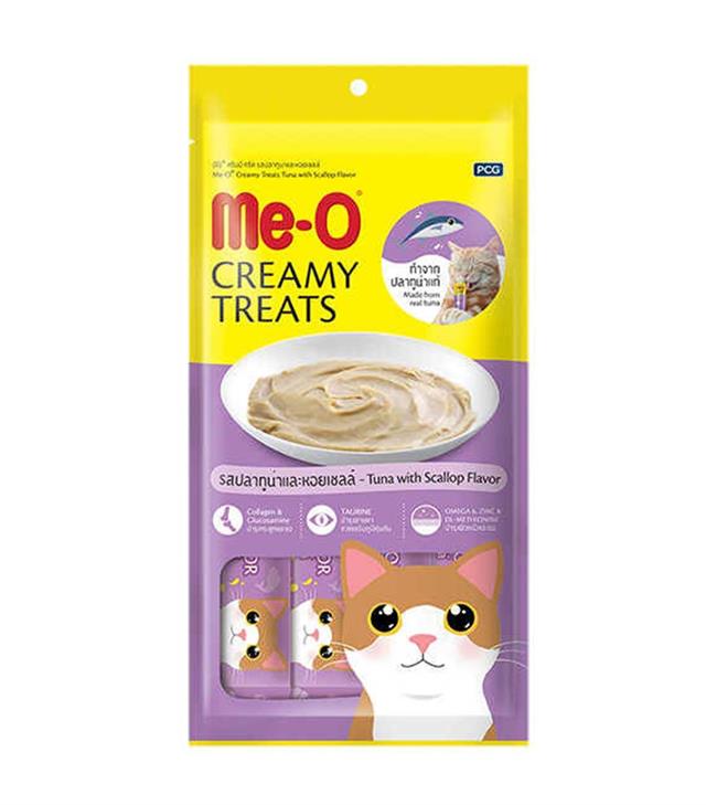 Me-O Creamy Deniz Tarağı/Ton Balıklı Kedi Ödülü 4x15GR - 7