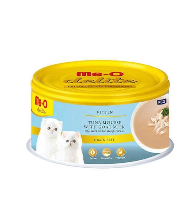 Me-O Delite Keçi Sütlü/Ton Balığı Püresi Kedi Konservesi 80GR