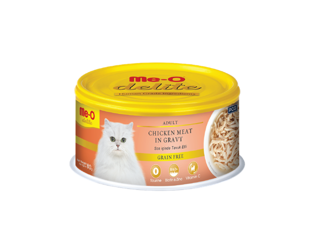 Me-O Delite Tavuk Etli Kedi Konserve 80GR