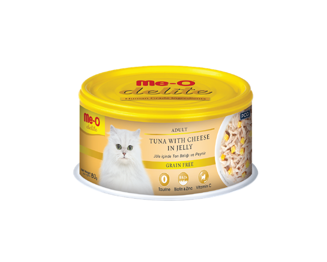 Me-O Delite Ton Balığı/Peynirli Kedi Konservesi 80GR