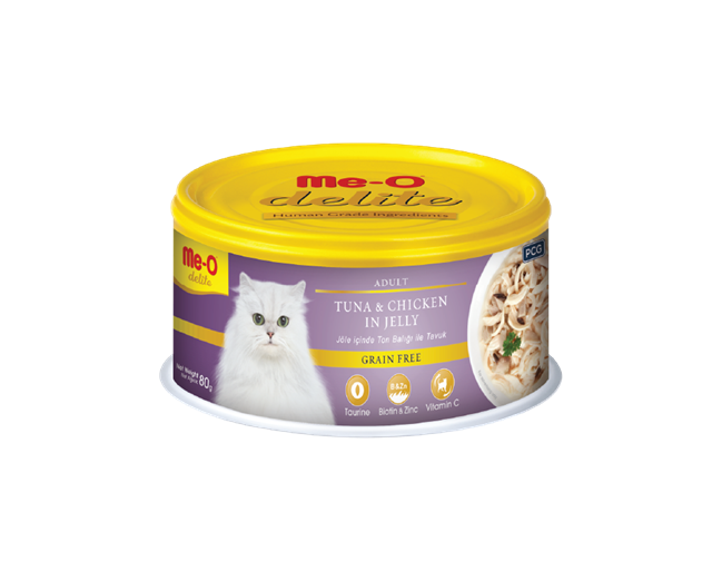 Me-O Delite Ton Balığı/Tavuklu Kedi Konservesi 80GR
