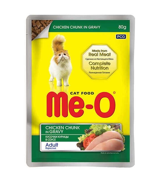 Me-O Pouch Tavuklu Kedi Konservesi 80GR
