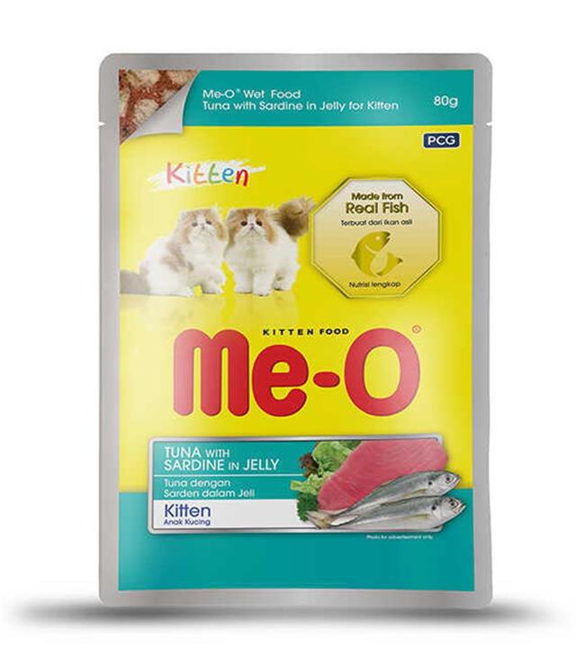 Me-O Pouch-Ton Balıklı/Sardalyalı Kedi Konservesi 80GR