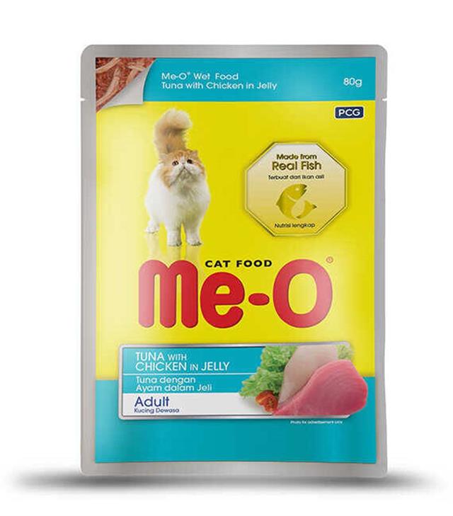 Me-O Pouch Ton Balıklı/Tavuklu Kedi Konservesi 80GR