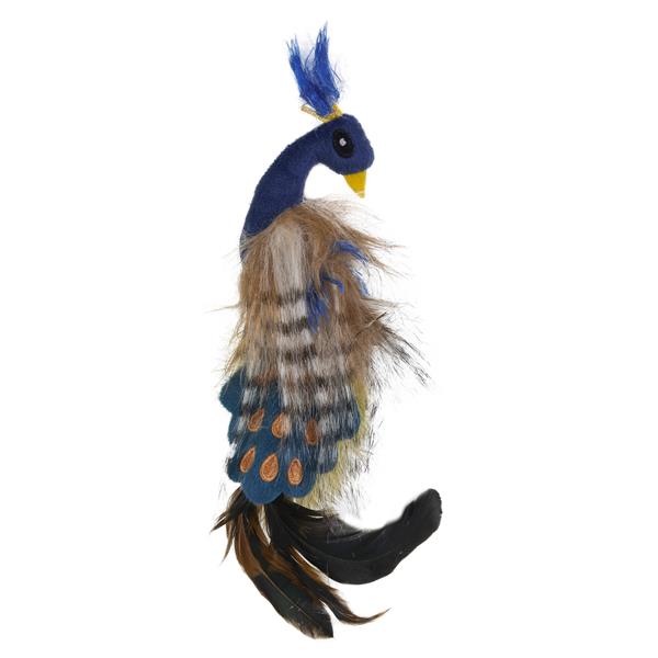 Pet Zone Pretty Peacock Kedi Otlu Hışırtılı ve Tüylü Kedi Oyuncağı - Kumaş ve Peluş Oyuncaklar