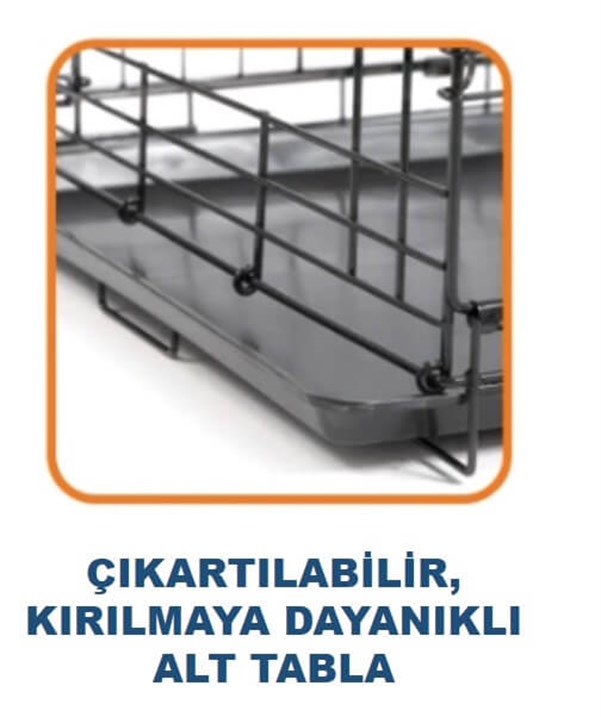 Petmate İki Kapılı Tel Kafes (92x59x64cm)