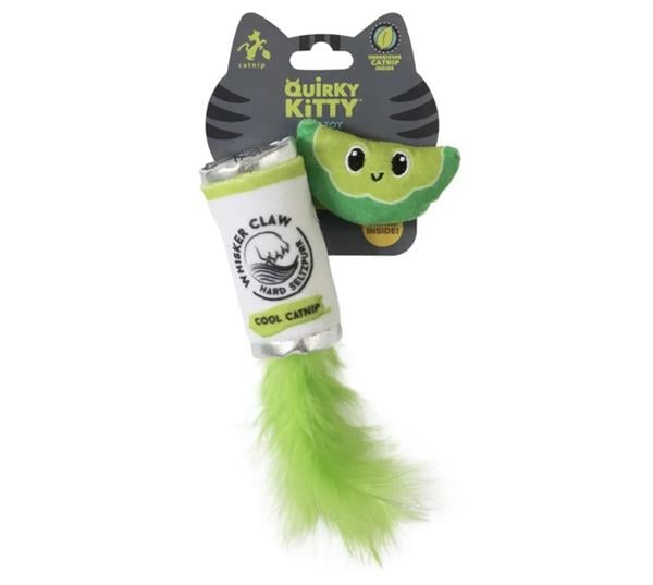 Quirky Kitty Hard Seltzpurr Kedi Otlu ve Matatabili 2'li Kedi Oyuncağı  - Kumaş ve Peluş Oyuncaklar