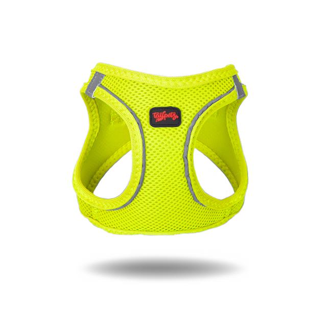 Tailpetz Air-Mesh Göğüs Tasması Neo Lime - Göğüs Tasmaları