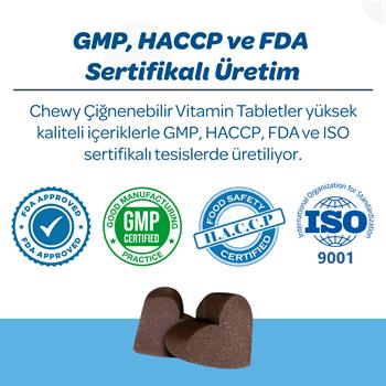  Vet's Plus Derma Care Kedi ve Köpekler İçin Deri ve Tüy Yapısı Destekleyici Çiğnenebilir Tablet (60'lı) - Kedi Vitaminleri