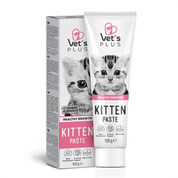 Vet's Plus Hamile ve Yavru Kediler İçin Folik Asitli Malt Kedi Macunu 100gr - Kedi Macunları