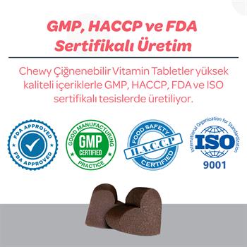  Vet's Plus Senior Yaşlı Kedi ve Köpekler İçin İnülin ve Glukozaminli Çiğnenebilir Tablet (60'lı) - Kedi Vitaminleri