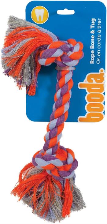 Booda İki Düğümlü Köpek Çekiştirme Halatı (XL Boy) - Diş İpleri