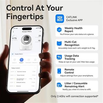 CATLINK Yapay Zekâlı Otomatik Kedi Tuvaleti - Scooper