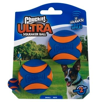 Chuckit! Ultra Squeaker 2'li Sesli Köpek Oyun Topu (Küçük Boy) - Oyun Topları ve Frizbiler