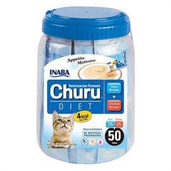 Ciao Churu Cream Tuna ve Tavuklu Diyetli Kedi Ödül Kreması 50 x 14 Gr - Kedi Ödülleri