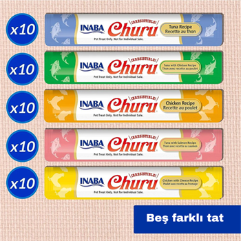 Ciao Churu Cream Tuna ve Tavuklu Kedi Ödül Kreması 50 x 14 Gr